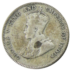 Монета 10 центов 1927 года Стрейтс Сетлментс (реверс)