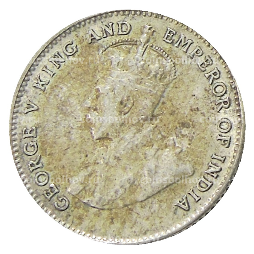 Монета 10 центов 1927 года Стрейтс Сетлментс (вид 2)