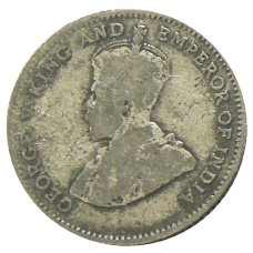 Монета 10 центов 1926 года Стрейтс Сетлментс (реверс)