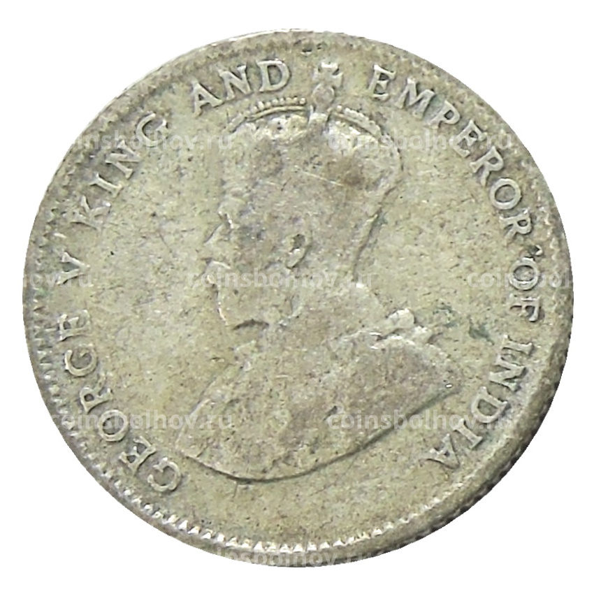 Монета 10 центов 1926 года Стрейтс Сетлментс (вид 2)
