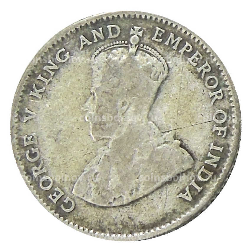 Монета 10 центов 1926 года Стрейтс Сетлментс (вид 2)