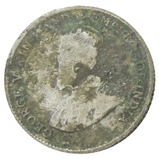 Монета 10 центов 1926 года Стрейтс Сетлментс (реверс)