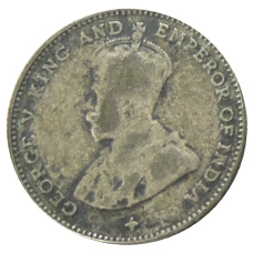 Монета 10 центов 1919 года Стрейтс Сетлментс (реверс)