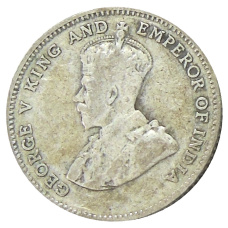 Монета 10 центов 1927 года Стрейтс Сетлментс (реверс)