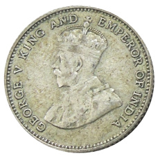 Монета 10 центов 1927 года Стрейтс Сетлментс (реверс)