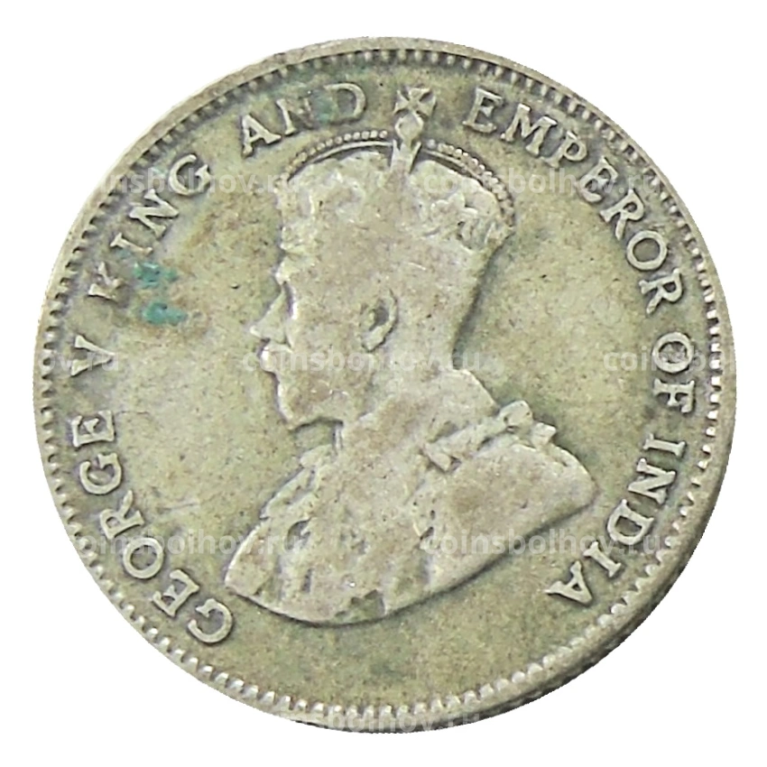 Монета 10 центов 1926 года Стрейтс Сетлментс (вид 2)