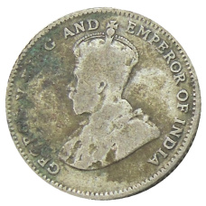 Монета 10 центов 1926 года Стрейтс Сетлментс (реверс)