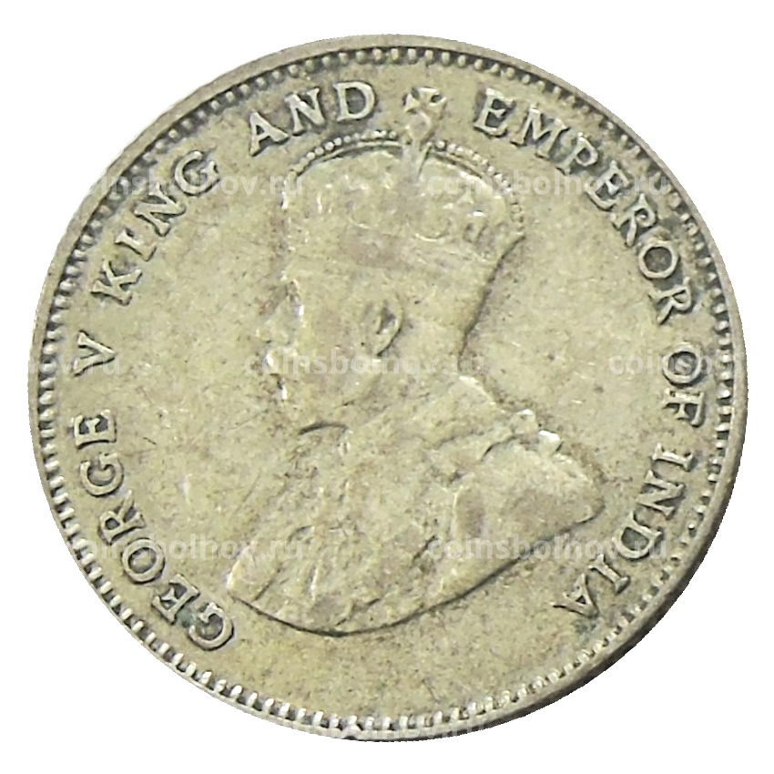 Монета 10 центов 1927 года Стрейтс Сетлментс (вид 2)