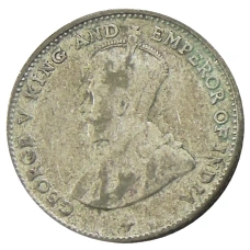 Монета 10 центов 1918 года Стрейтс Сетлментс (реверс)