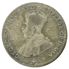 Монета 10 центов 1918 года Стрейтс Сетлментс (реверс)