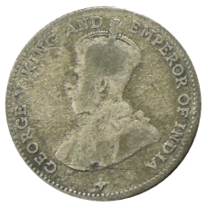 Монета 10 центов 1918 года Стрейтс Сетлментс (реверс)