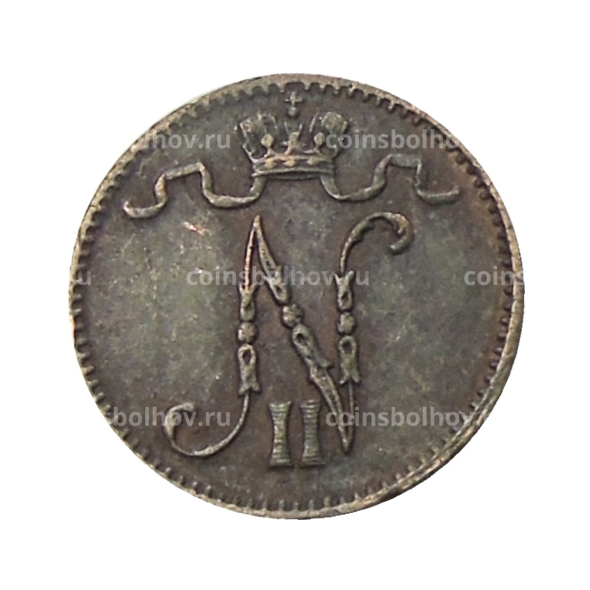 Монета 1 пенни 1911 года Русская Финляндия (вид 2)