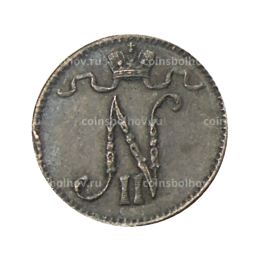 Монета 1 пенни 1911 года Русская Финляндия (вид 2)