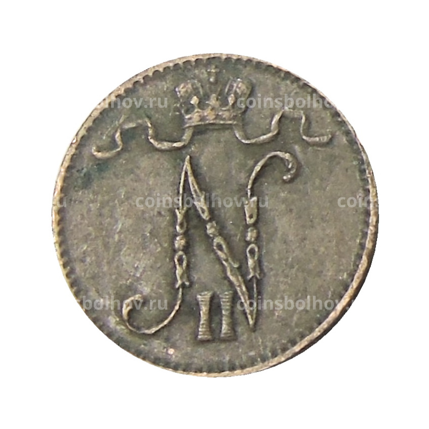Монета 1 пенни 1911 года Русская Финляндия (вид 2)