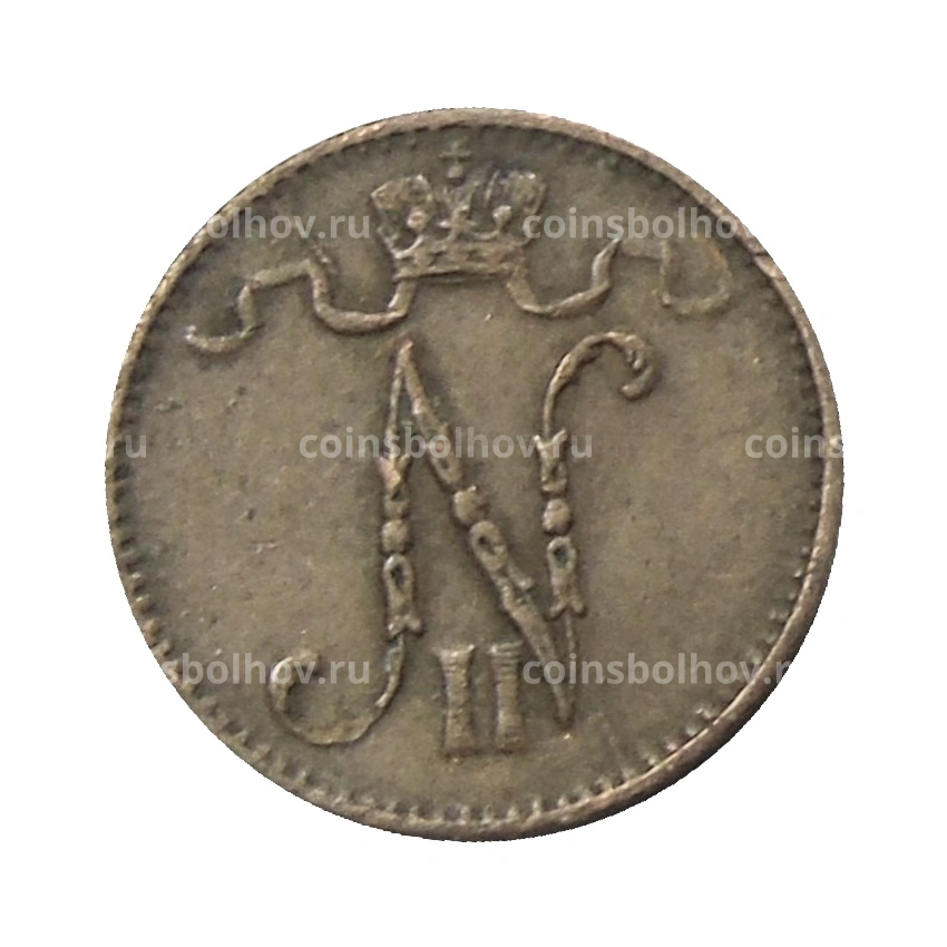 Монета 1 пенни 1916 года Русская Финляндия (вид 2)
