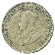 Монета 10 центов 1927 года Стрейтс Сетлментс (реверс)