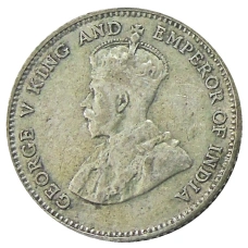 Монета 10 центов 1927 года Стрейтс Сетлментс (реверс)