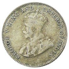 Монета 10 центов 1927 года Стрейтс Сетлментс (реверс)