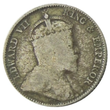 Монета 10 центов 1910 года Стрейтс Сетлментс (реверс)