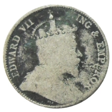 Монета 10 центов 1910 года Стрейтс Сетлментс (реверс)