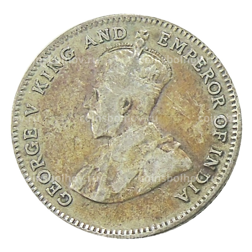 Монета 10 центов 1927 года Стрейтс Сетлментс (вид 2)