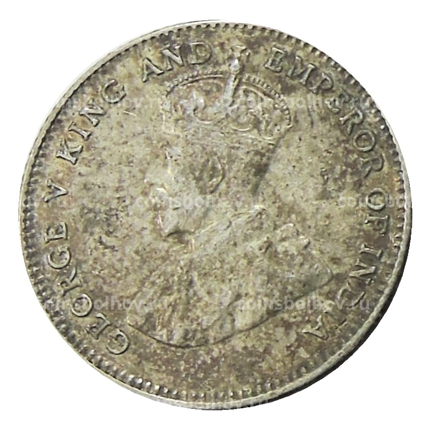 Монета 10 центов 1927 года Стрейтс Сетлментс (вид 2)