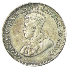 Монета 10 центов 1927 года Стрейтс Сетлментс (реверс)