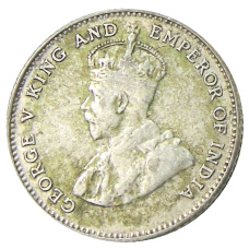 Монета 10 центов 1927 года Стрейтс Сетлментс (реверс)