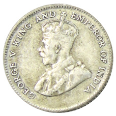 Монета 10 центов 1927 года Стрейтс Сетлментс (реверс)