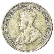 Монета 10 центов 1927 года Стрейтс Сетлментс (реверс)