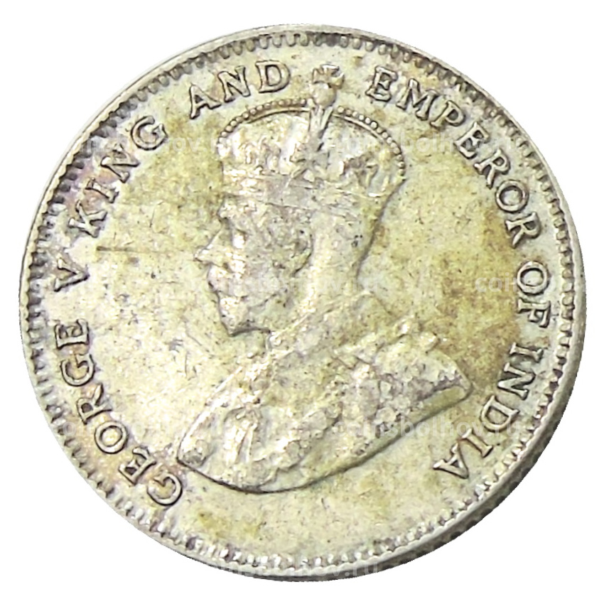 Монета 10 центов 1927 года Стрейтс Сетлментс (вид 2)