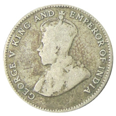 Монета 10 центов 1927 года Стрейтс Сетлментс (реверс)