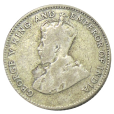 Монета 10 центов 1926 года Стрейтс Сетлментс (реверс)