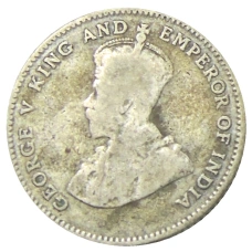 Монета 10 центов 1926 года Стрейтс Сетлментс (реверс)