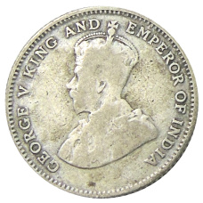 Монета 10 центов 1926 года Стрейтс Сетлментс (реверс)