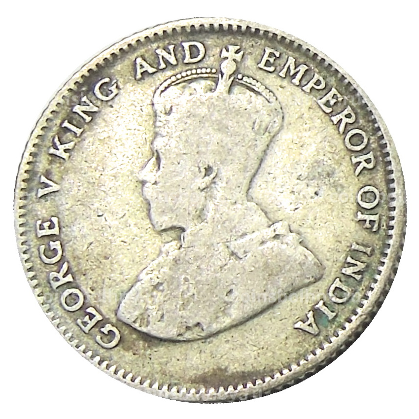 Монета 10 центов 1926 года Стрейтс Сетлментс (вид 2)