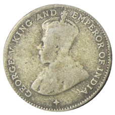 Монета 10 центов 1919 года Стрейтс Сетлментс (реверс)