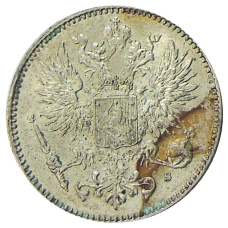 Монета 50 пенни 1914 года Русская Финляндия (реверс)