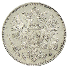Монета 50 пенни 1915 года Русская Финляндия (реверс)