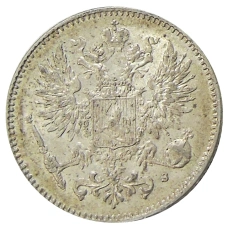 Монета 50 пенни 1915 года Русская Финляндия (реверс)