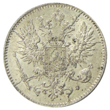 Монета 50 пенни 1916 года Русская Финляндия (реверс)