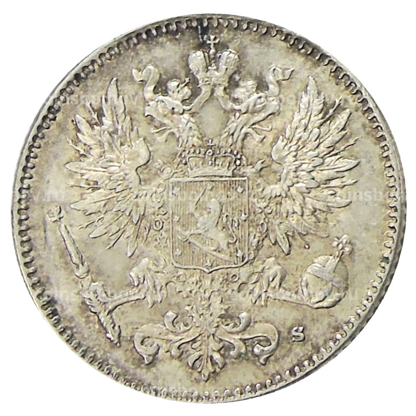 Монета 50 пенни 1916 года Русская Финляндия (вид 2)