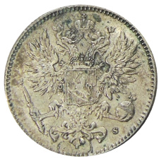 Монета 50 пенни 1916 года Русская Финляндия (реверс)
