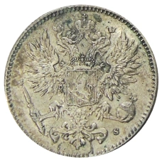 Монета 50 пенни 1916 года Русская Финляндия (реверс)