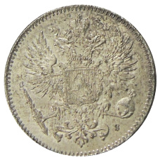 Монета 50 пенни 1917 года Русская Финляндия (реверс)