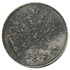 Монета 50 пенни 1914 года Русская Финляндия (реверс)