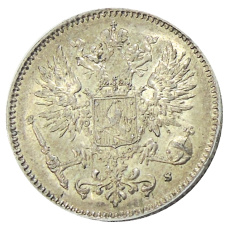 Монета 50 пенни 1916 года Русская Финляндия (реверс)