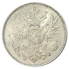 Монета 50 пенни 1916 года Русская Финляндия (реверс)