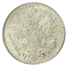 Монета 50 пенни 1916 года Русская Финляндия (реверс)