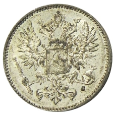 Монета 50 пенни 1914 года Русская Финляндия (реверс)